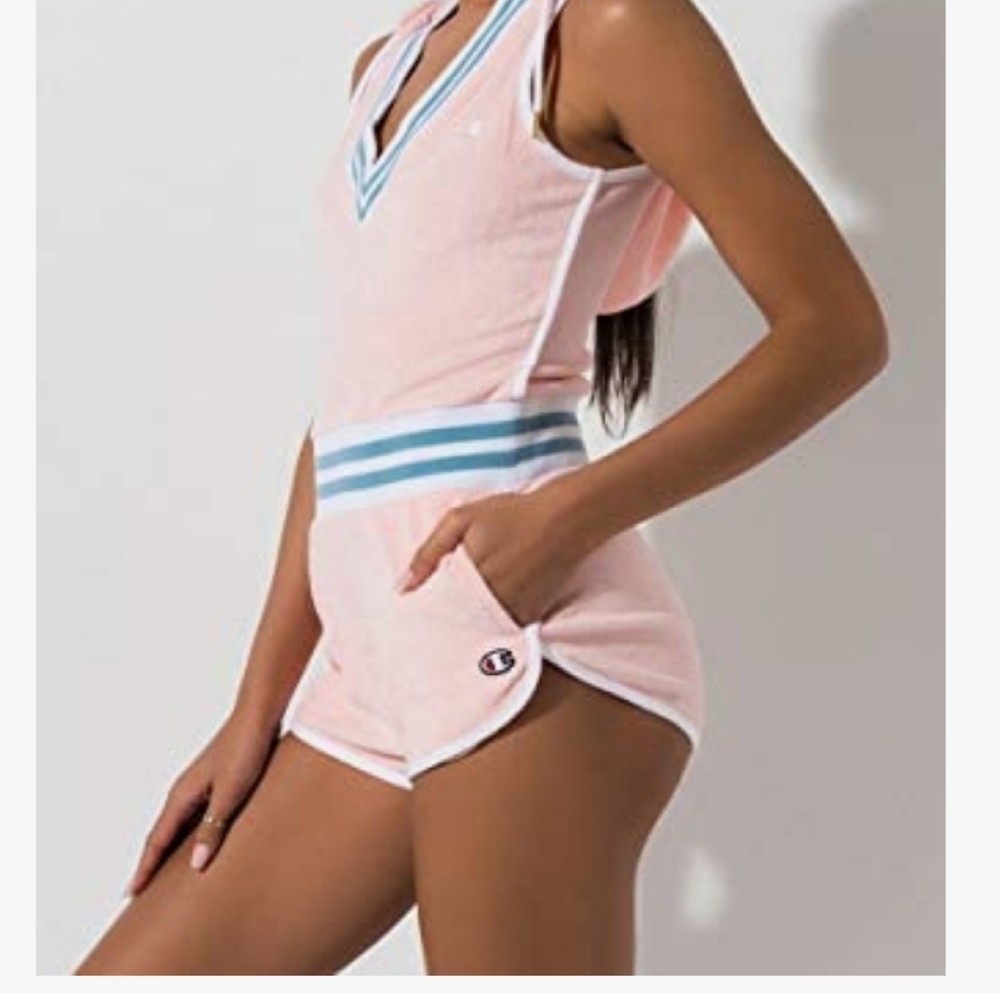 Champion Women's Terry Cloth Romper Jumpsuit